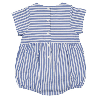 【ご予約終了】Maison Marelle｜Romper BOURSE - blue striped