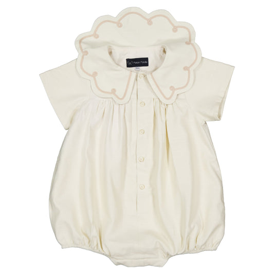 【ご予約終了】Maison Marelle｜Romper CARNOT - linen short sleeves