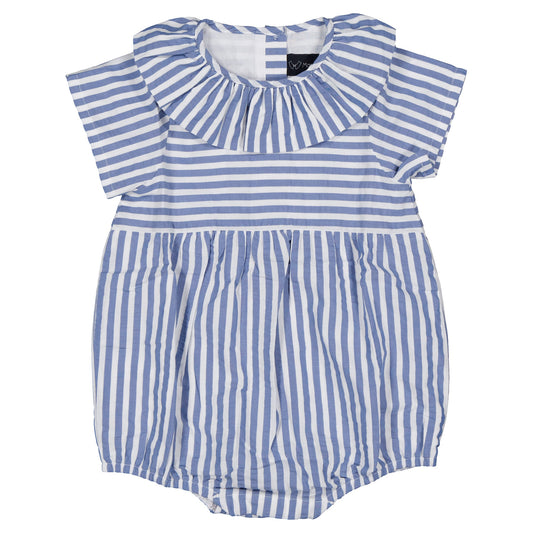 【ご予約終了】Maison Marelle｜Romper DUPLEIX - blue striped