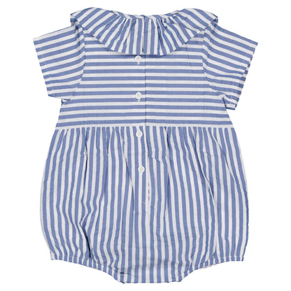 【ご予約終了】Maison Marelle｜Romper DUPLEIX - blue striped