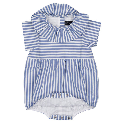【ご予約終了】Maison Marelle｜Romper DUPLEIX - blue striped