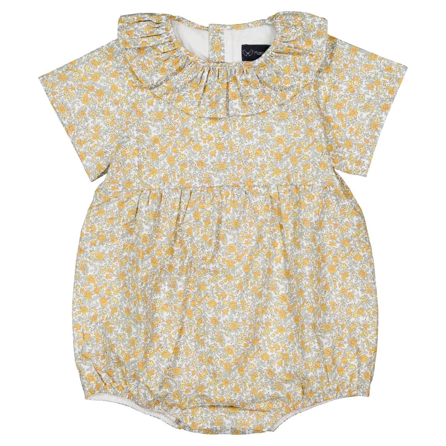 【ご予約終了】Maison Marelle｜Romper DUPLEIX caramel & green sage print