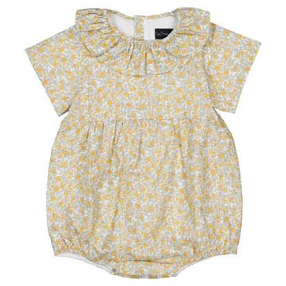 【ご予約終了】Maison Marelle｜Romper DUPLEIX caramel & green sage print