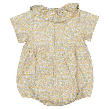 【ご予約終了】Maison Marelle｜Romper DUPLEIX caramel & green sage print