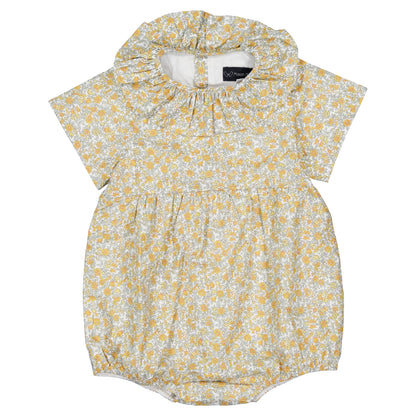 【ご予約終了】Maison Marelle｜Romper DUPLEIX caramel & green sage print