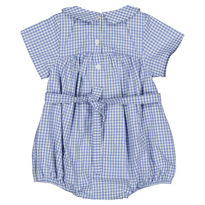 【ご予約終了】Maison Marelle｜Romper FOCH - gingham blue